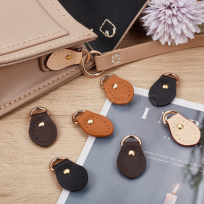 8Pcs 4 Colors Cowhide D Buckle FIND-BBC0003-75A-1