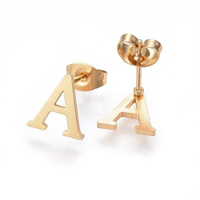 304 Stainless Steel Pendants and Stud Earrings Jewelry Sets SJEW-P099-01G-1
