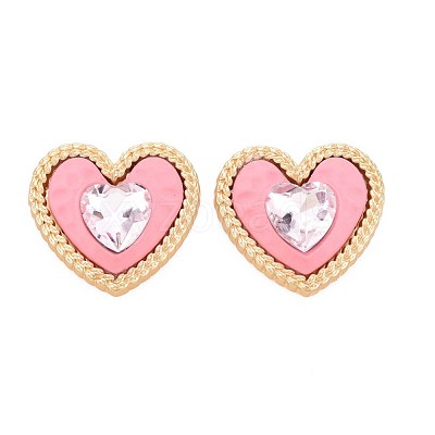 Rack Plating Spray Painted Alloy Glass Cabochons PALLOY-S143-09C-1