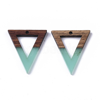 Resin & Walnut Wood Pendants RESI-S358-56C-1