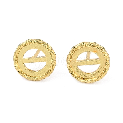 Brass Stud Earring Findings KK-F891-08G-1