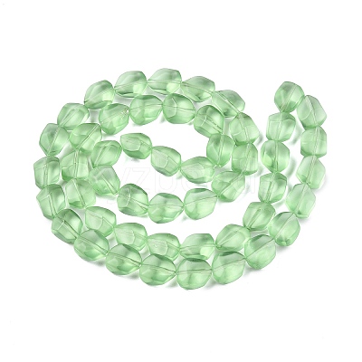 Frosted Glass Beads Strands GLAA-T023-30H-1