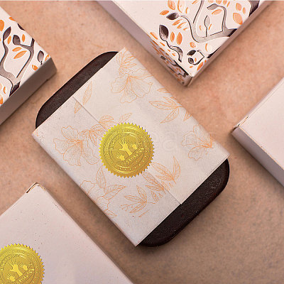 Self Adhesive Gold Foil Embossed Stickers DIY-WH0211-377-1