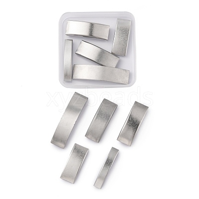 10Pcs 5 Style 304 Stainless Steel Slide Charms STAS-UN0031-32-1