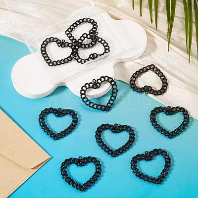 10Pcs Spray Painted Alloy Pendants FIND-TA0010-47C-1