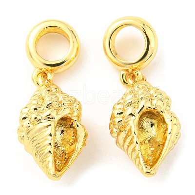 Brass European Dangle Charms KK-M247-10G-1