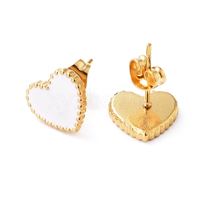 304 Stainless Steel Stud Earrings EJEW-I235-04G-C-1