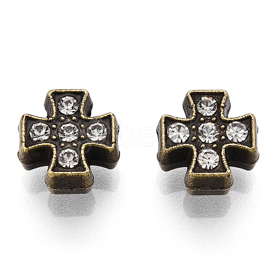 Alloy Crystal Rhinestone Beads ALRI-T004-09AB-1