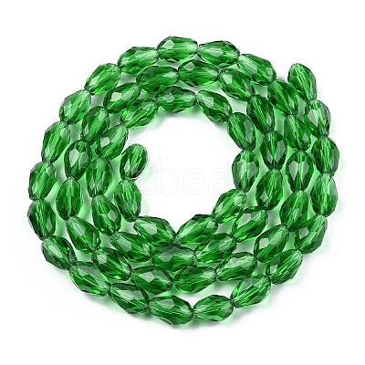 Glass Beads Strands GLAA-R024-11x8mm-6-1
