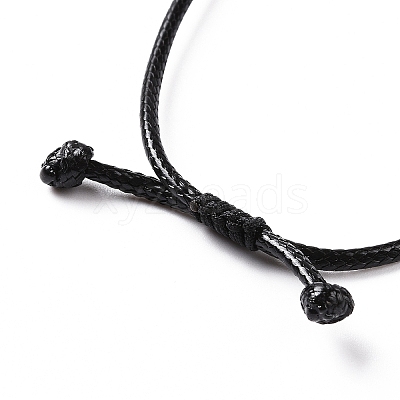 Natural Obsidian Mushroom Pendant Necklace NJEW-E065-01E-1