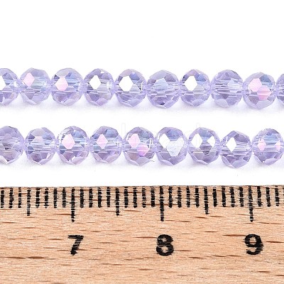 Electroplate Glass Beads Strands EGLA-A044-T4mm-B17-1
