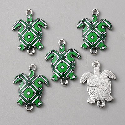 Zinc Alloy Enamel Connector Charms LS-FIND-WH0136-19B-1