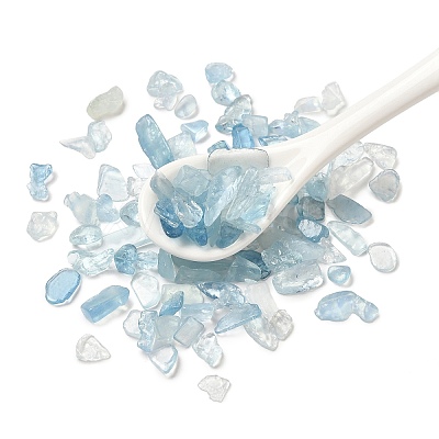 Natural Aquamarine Chip Beads G-Q193-04A-1