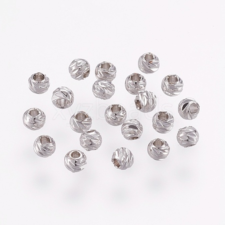 Carved Brass Beads LS-KK-G312-02P-3mm-1