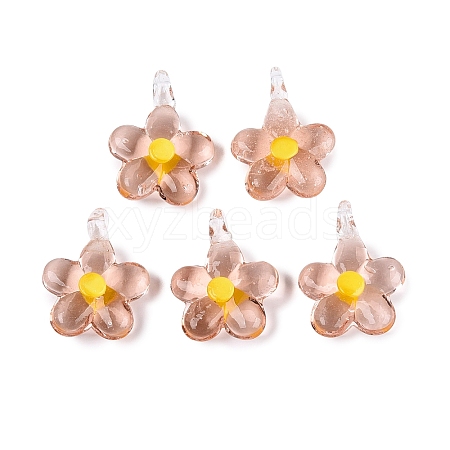 Handmade Lampwork Pendants LAMP-Q039-21F-1