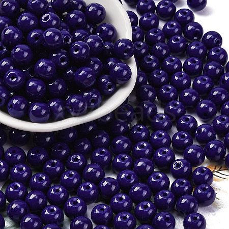 Opaque Colours Glass Seed Beads SEED-Z004-P8MM-06-1