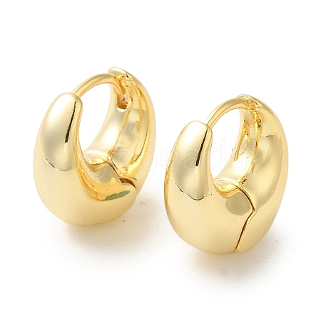 Brass Hoop Earrings for Women EJEW-P292-11C-G-1