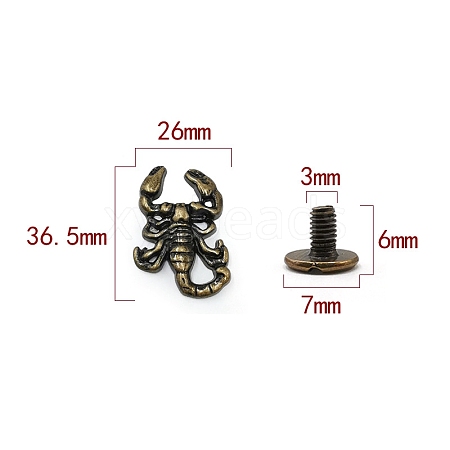 Zinc Alloy Decorative Buttons PW-WG6A501-18-1