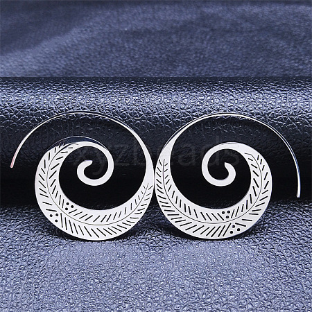 Non-Tarnish 304 Stainless Steel Pendants Earrings EJEW-B042-09P-1