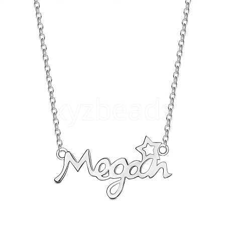 SHEGRACE 925 Sterling Silver Pendant Necklaces JN883A-1