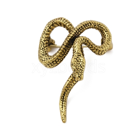 Retro Antique Golden Animal Alloy Brooches for Backpack Clothes JEWB-S040-02E-AG-1