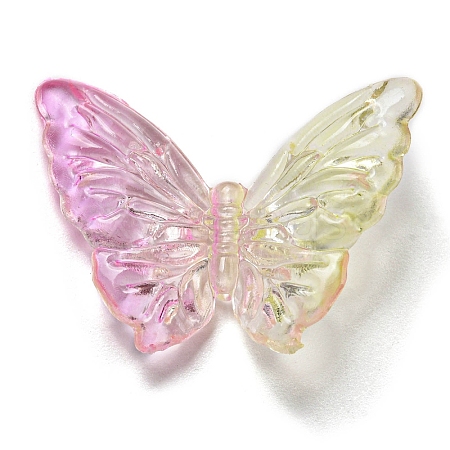 Two Tone Transparent Acrylic Beads OACR-E041-06H-1