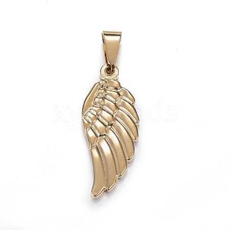 304 Stainless Steel Pendants STAS-G084-25G-1