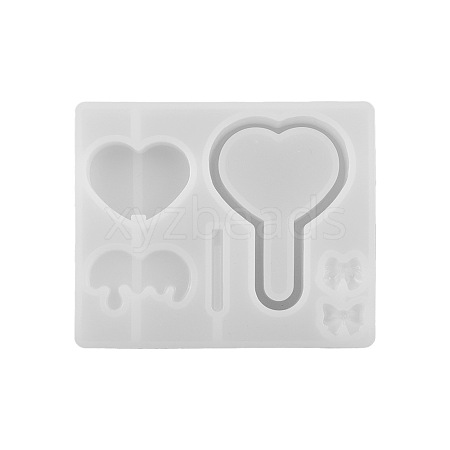 Lollipop Shape DIY Silicone Quicksand Molds PW-WG65527-01-1