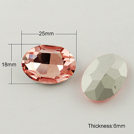 Glass Pointed Back Rhinestone RGLA-Q011-18x25mm-11-1