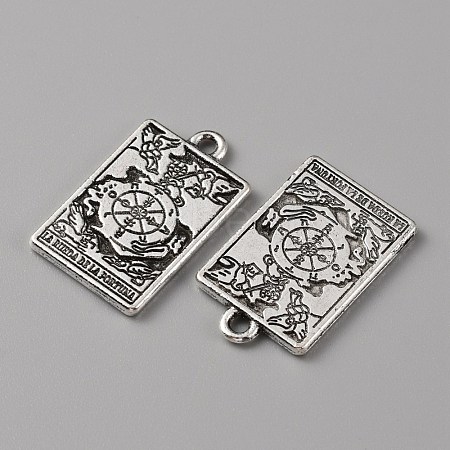 Tibetan Style Alloy Pendants PALLOY-WH0111-138F-1