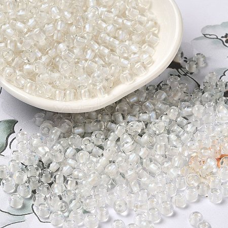 6/0 Transparent Colours Glass Seed Beads SEED-P006-01A-15-1