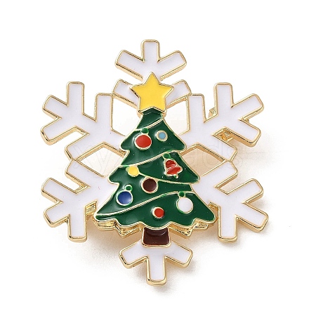 Christmas Enamel Pins JEWB-B028-01G-10-1