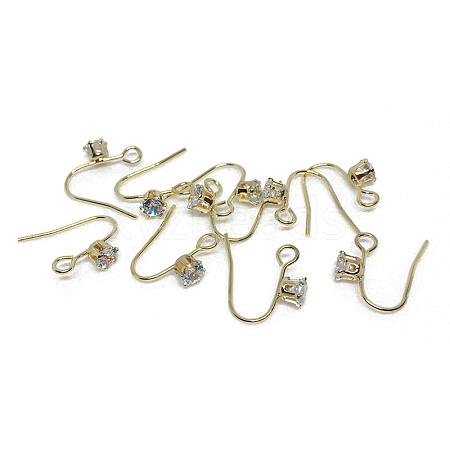 Brass Earring Hooks FIND-SZC0013-376-1