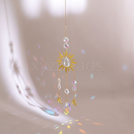 Natural Quartz Chips Pendant Decorations PW-WG2A220-03-1