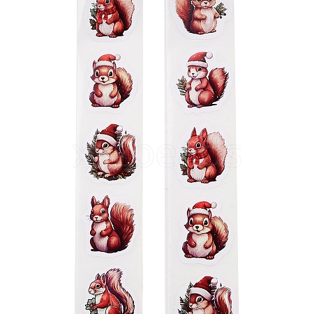 Christmas Round with Word Roll Stickers DIY-S045-01B-1