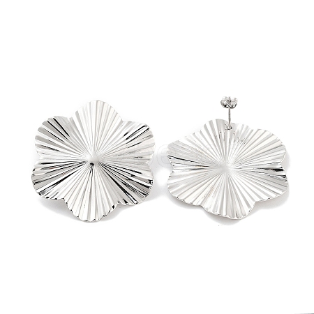 Non-Tarnish 304 Stainless Steel Stud Earrings for Women EJEW-K283-01P-1