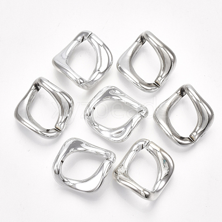 UV Plating ABS Plastic Linking Rings X-CCB-S162-01B-04-1