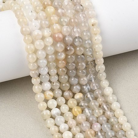 Natural White Moonstone Beads Strands LS-G-C277-A01-6mm-1