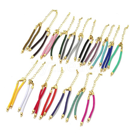 Nylon Cords Bracelet Makings Fit for Connector Charms AJEW-P116-02G-1