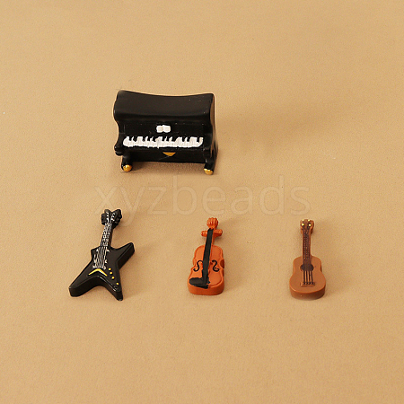 Resin Musical Instrument Miniature Ornaments PW-WG6CCBD-01-1