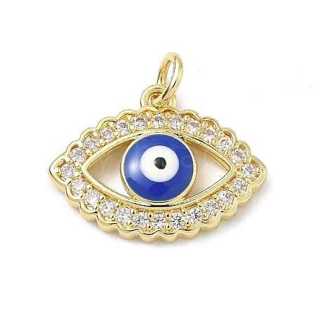 Brass Micro Pave Cubic Zirconia Pendants KK-H255-02B-G01-1