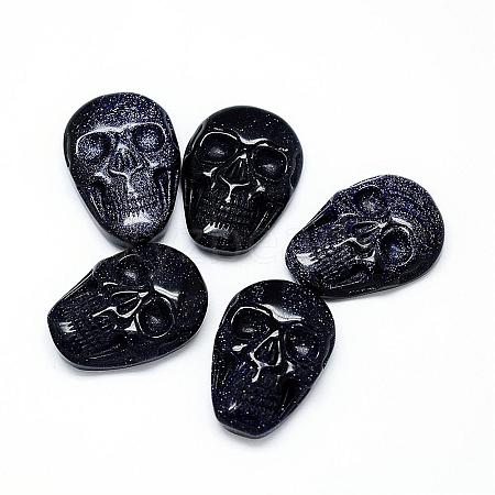 Synthetic Blue Goldstone Cabochons G-G917-12-1