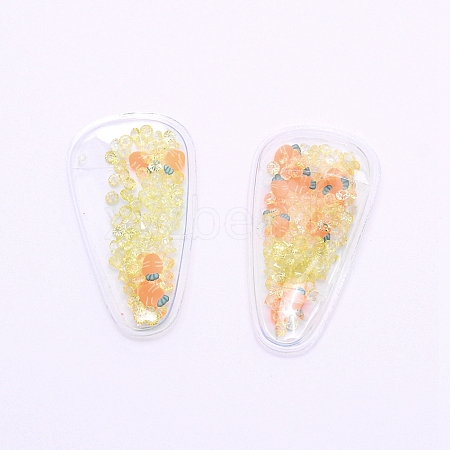 Plastic with Resin and Polymer Clay Accessories RESI-CJC0007-32G-1