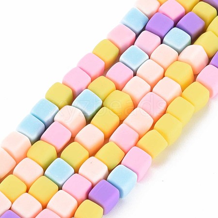 Handmade Polymer Clay Beads Strands CLAY-T020-09F-1