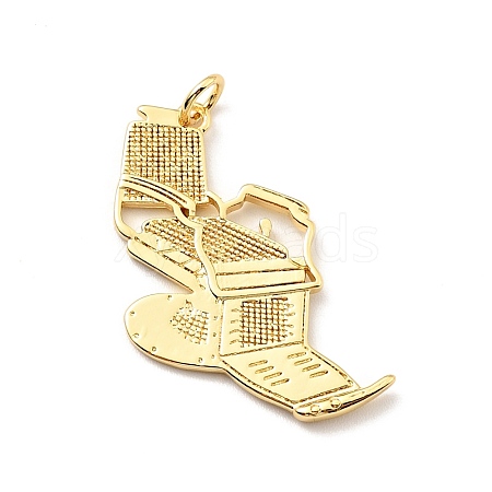 Brass Pendants KK-G416-10G-1