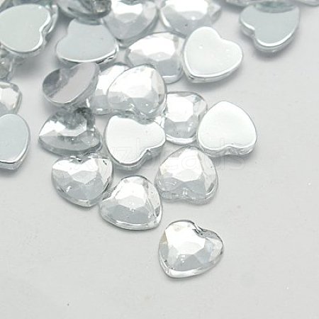 Imitation Taiwan Acrylic Rhinestone Cabochons GACR-A025-18x18mm-01-1