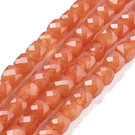 Natural Quartz Imitation Orange Aventurine Beads Strands G-C179-B16-01-1