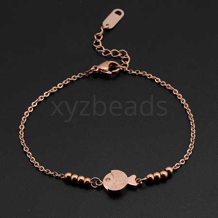 Titanium Steel Charm Anklets WGE3F25-26-1