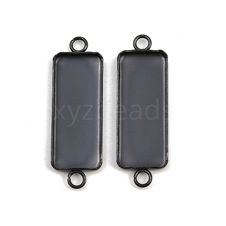 304 Stainless Steel Cabochon Connector Settings STAS-F222-032B-1