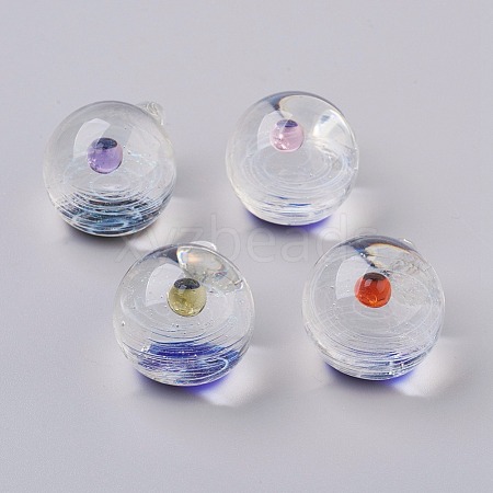 1Pc Handmade Lampwork Pendant LAMP-K032-D-1